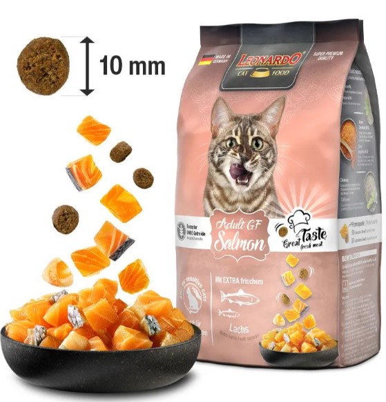 Сухой корм для кошек Leonardo GF Adult Cat (лосось) (1,8 кг)