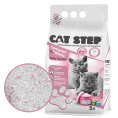 Наполнитель комкующийся минеральный белый для котят CAT STEP Compact White Baby Powder 5 л