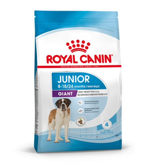Сухой корм для щенков крупных пород Royal Canin Giant Junior Active (15 кг)