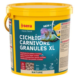 Корм гранулы для усиления окраса цихлид SERA Cichlid Red XL