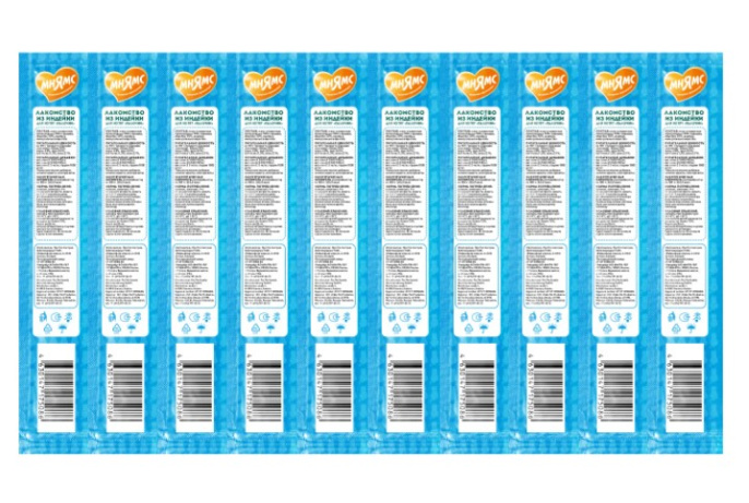 Лакомство для котят Мнямс лакомые палочки 13,5 см из индейки (10х5 гр.)