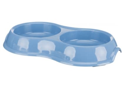 Миска для кошек двойная TRIXIE (2х0,2л/диам.11см)