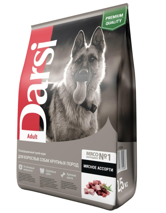 Сухой корм для собак ДАРСИ Adult (Мясное ассорти) (2,5 кг)