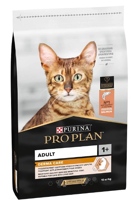 Сухой корм для кошек Pro Plan DERMA CARE Adult (лосось) (400 гр)