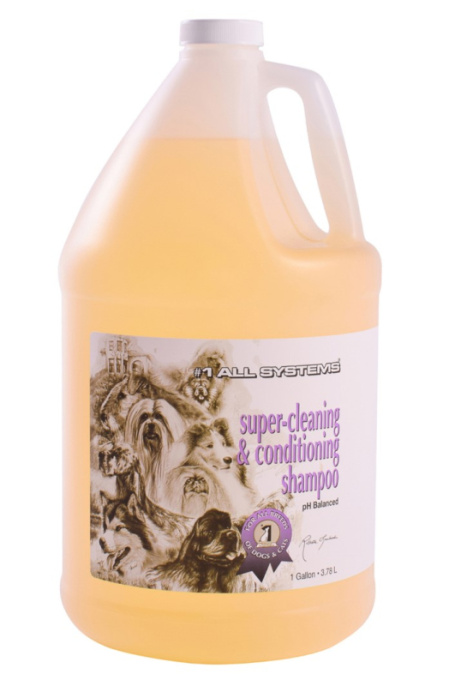 Шампунь суперочищающий для кошек и собак 1 All Systems Super-Cleaning&Conditioning Shampoo (3,8 л)