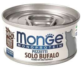 Консервы для кошек Monge Cat Monoprotein (мясные хлопья из мяса буйвола)