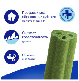 Лакомство для собак Мнямс ДЕНТАЛ "Зубные спонжи" с эвкалиптом и телятиной