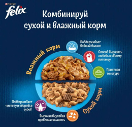 Влажный корм для кошек Felix Аппетитные кусочки (форель в желе)