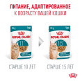 Влажный корм для пожилых кошек Royal Canin Ageing 11+ (кусочки в желе) (85гр.х12 шт)
