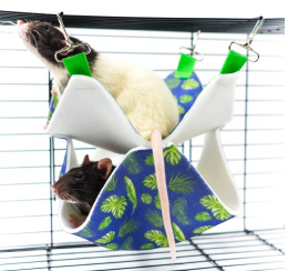 Гамак подвесной для грызунов и хорьков Bambini Pets Двухуровневый