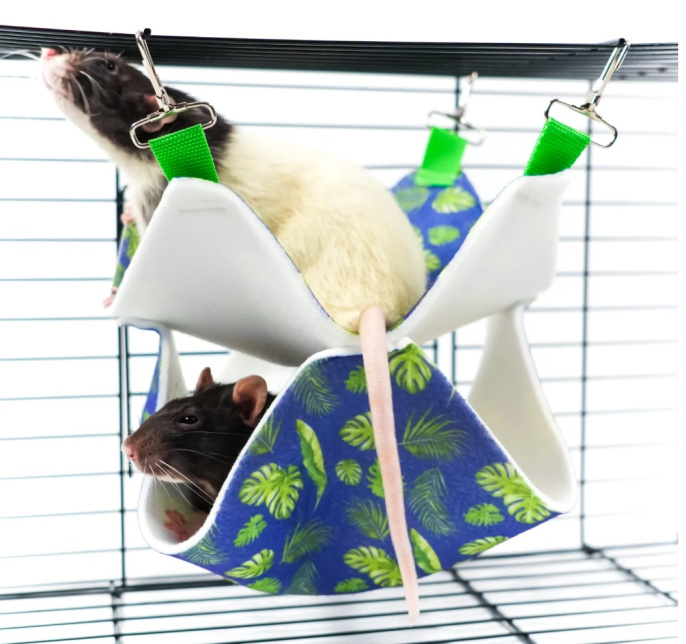 Гамак подвесной для грызунов и хорьков Bambini Pets Двухуровневый