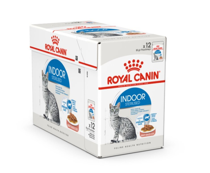 Влажный корм для кошек Royal Canin INDOOR STERILISED CAT (соус) (85 гр*12 шт)