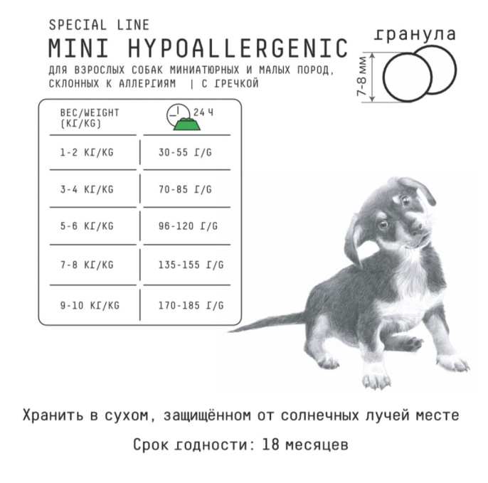 Сухой корм для собак мелких пород AJO Special Line Mini Hypoallerg Adult Dog (2 кг)