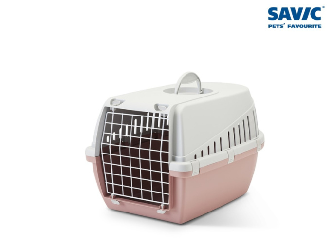 Переноска для кошек и собак SAVIC "Trotter 2" (56х37,5х33см, светло-серый/антрацит)