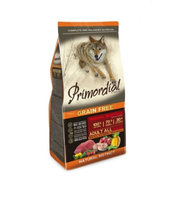 Сухой корм для собак Primordial Dog Adult (буйвол, скумбрия) (20 кг)