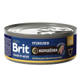 Консервы для кошек Brit Premium Cat Sterilised (перепёлка) (100 гр.)