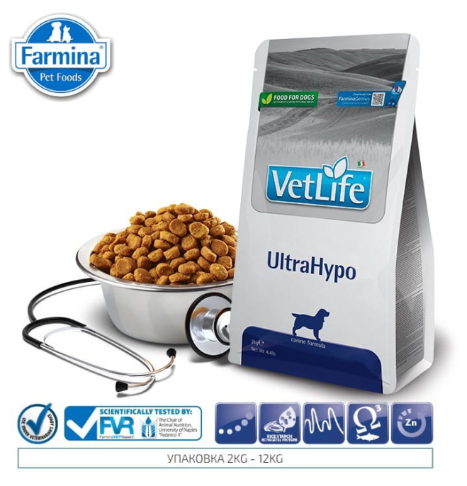 Сухой корм для собак Farmina Vet Life Dog UltraHypo (2 кг)