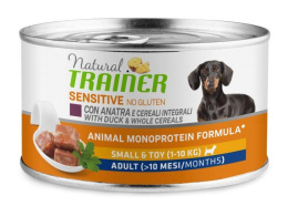 Влажный корм для собак мелких пород Trainer Natural Sensitive No Gluten Small&Toy Adult (утка, рис)