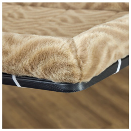 Лежанка MidWest Deluxe Wave Bed для собак и кошек меховая (песочная)