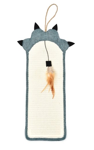 Triol Когтеточка для кошек из сизаля Лапа с перьями