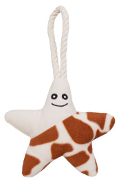 Игрушка для собак мелких и средних пород Mr.Kranch Звездочка с канатом и пищалкой 26х16х5см