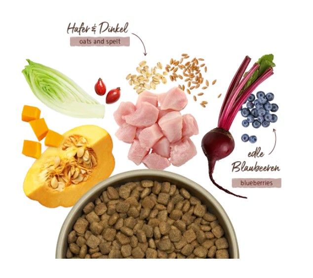 Корм для пожилых собак Bosch HPC Menue Senior (курица, полба, овес) (1 кг)