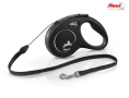 Поводок-рулетка Flexi NEW CLASSIC (трос) черный (M, до 20кг/5м)