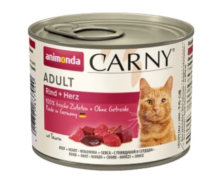Консервы для кошек Animonda CARNY Adult (говядина, сердце) (400 гр.)