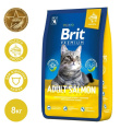 Сухой корм для кошек Brit Premium Cat Salmon (лосось) (8 кг)