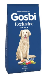 Сухой корм для собак средних пород Gosbi Exclusive Adult Medium (лосось)