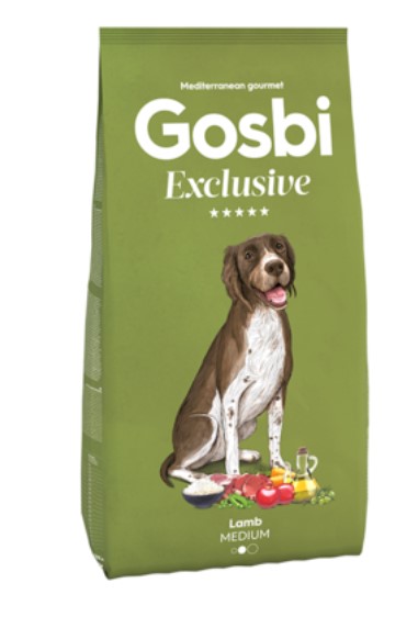 Сухой корм для собак средних пород Gosbi Exclusive Adult Medium (ягненок) (12 кг)