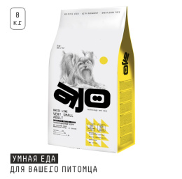 Сухой корм для собак миниатюрных пород AJO Basic Line Very Small Adult Dog