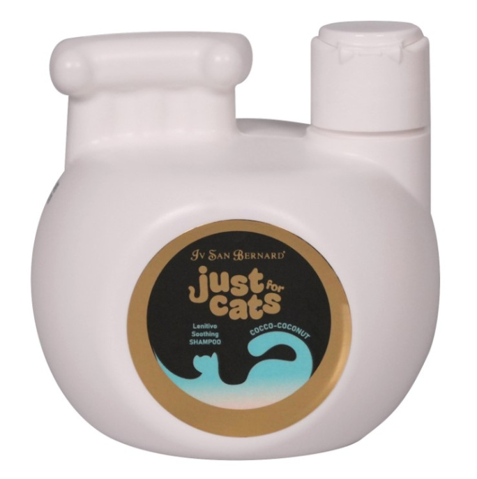 ISB Just for Сats Coconut Успокаивающий шампунь для любого типа шерсти для кошек (1л)