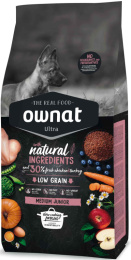 Сухой корм для собак OWNAT Ultra Medium Junior (курица)