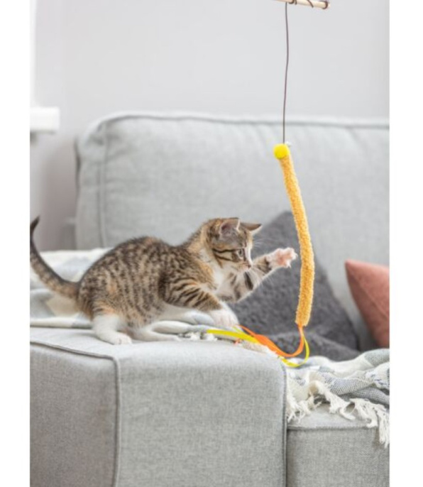 TRIXIE Игрушка для кошек Удочка-дразнилка Ленточки, 40 см