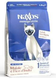 Сухой корм для кошек Adragna Naxos Cat Sterilight (свинина, опунция)