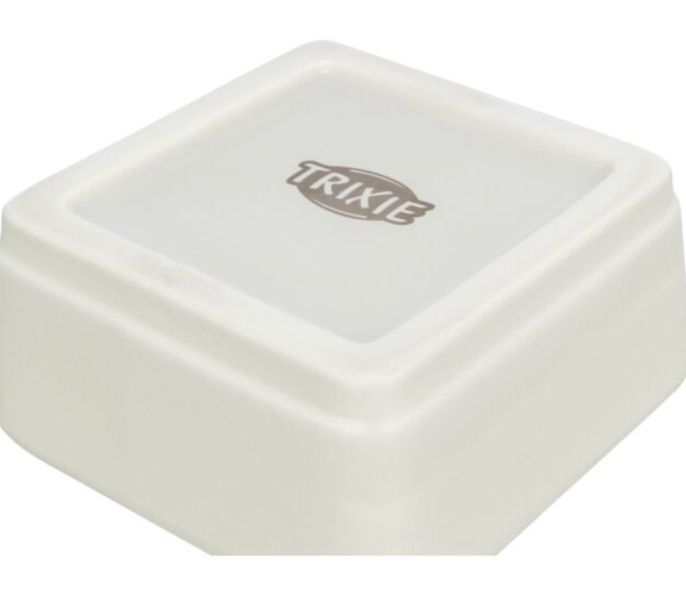 TRIXIE Набор мисок для кошек CityStyle, серый/коричневый (2 х 0,2 л/10 х 10 cм/24 х 4 х 12 см)