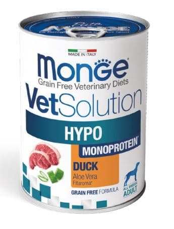 Консервы для собак Monge VetSolution Hypo Monoprotein Dog DUCK (утка) (400 гр.)