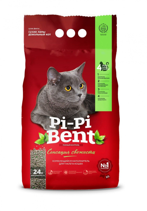 Наполнитель Pi-Pi-Bent Сенсация свежести (5 кг (12л))
