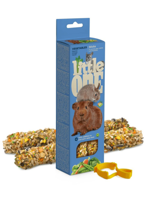 Палочки для грызунов с овощами Little One 2х60 гр