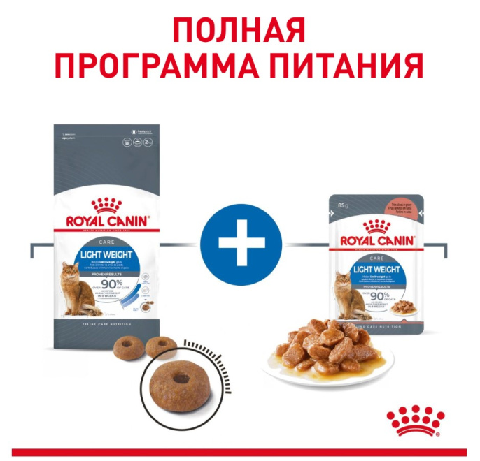 Влажный корм для кошек Royal Canin Light Weight Care (соус) (85 гр*12 шт)