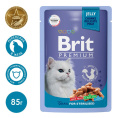 Влажный корм для стерилизованных кошек Brit Premium Cat (Перепелка в желе) 85 г (85 гр.)