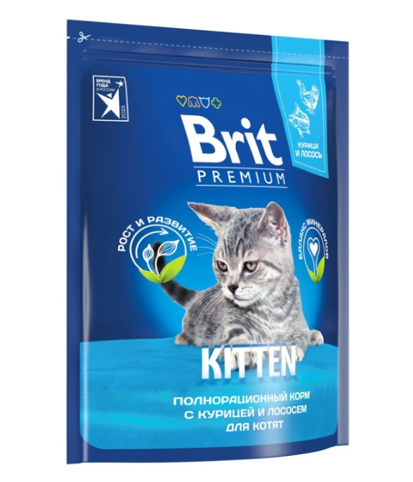 Сухой корм для котят Brit Premium Cat Kitten (курица) (2 кг)