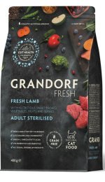 Сухой корм для стерилизованных кошек GRANDORF Fresh Lamb&Sweet Potato Adult STERILISED (ягнёнок, бат
