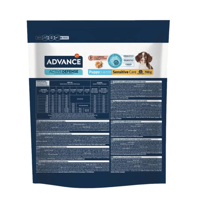 Сухой корм для щенков Advance Puppy Sensitive (лосось и рис) (0,7 кг)
