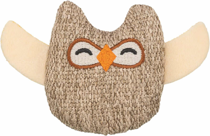 TRIXIE Игрушка для кошек,"Сова" с кошачьей мятой (8 см)