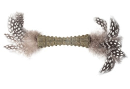 Игрушка для кошек GiGwi Johnny Stick Спрессованная кошачья мята с перьями 8 см