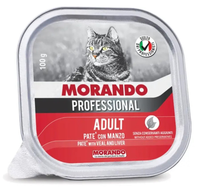 Консервы для кошек Morando Professional Паштет Adult Сat (говядина) (100 гр)