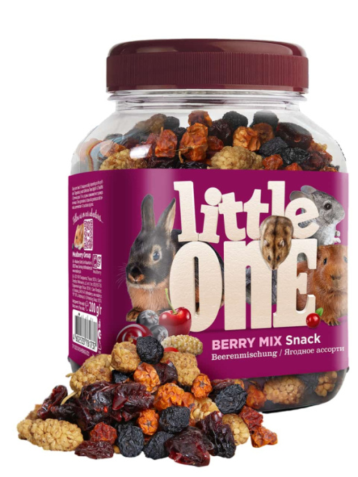 Лакомство для всех видов грызунов Little One Ягодное ассорти (200 гр.)