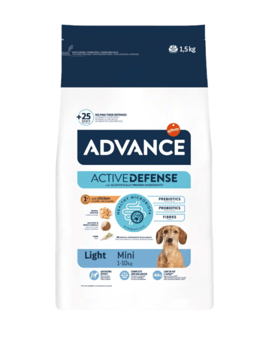 Сухой корм для собак Advance Dog Mini Light (курица) (1,5 кг)